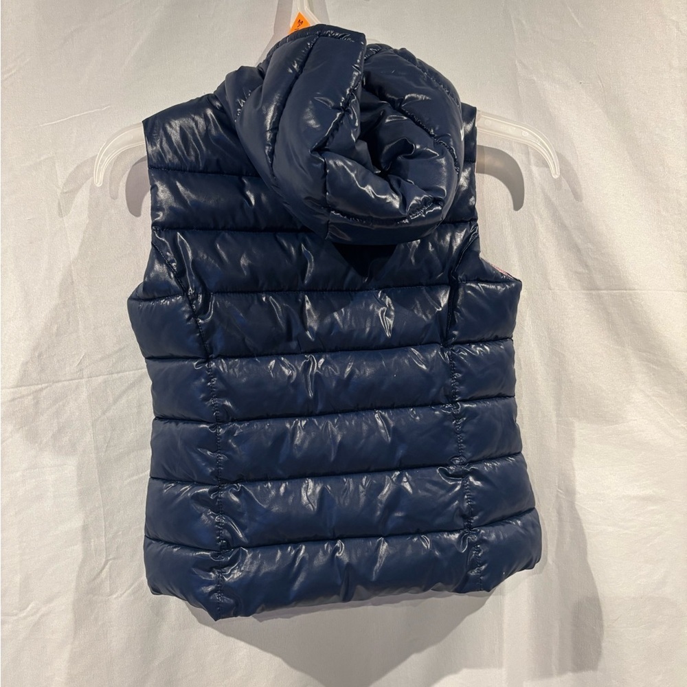 United Colors Of Benetton Dark Blue Puffer Vest with Hood - Picture 3 of 8